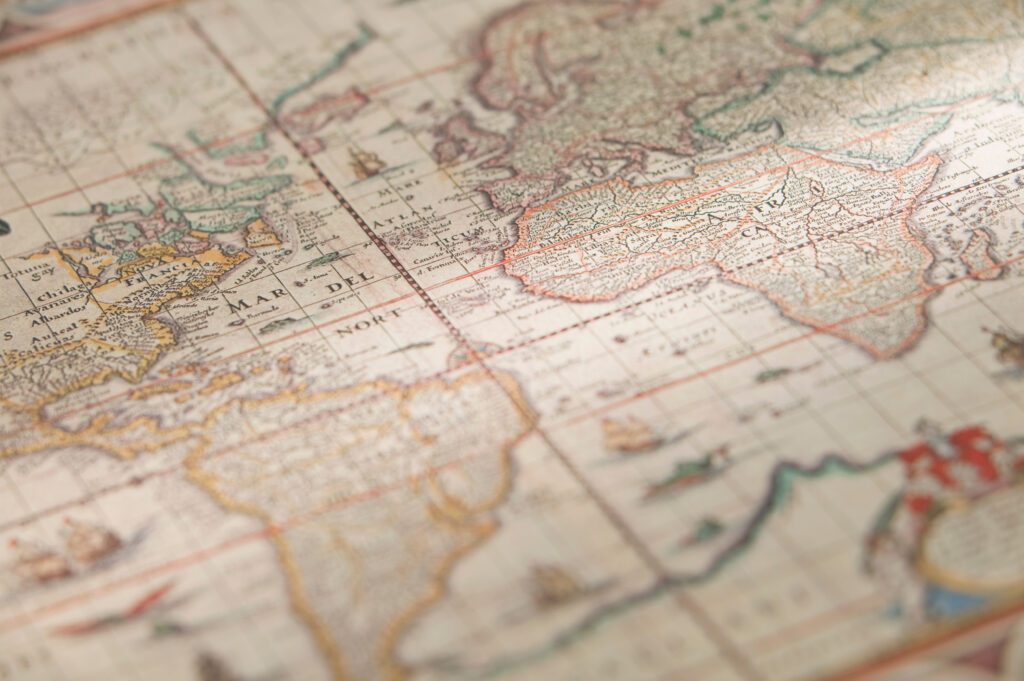 Antique map of the world